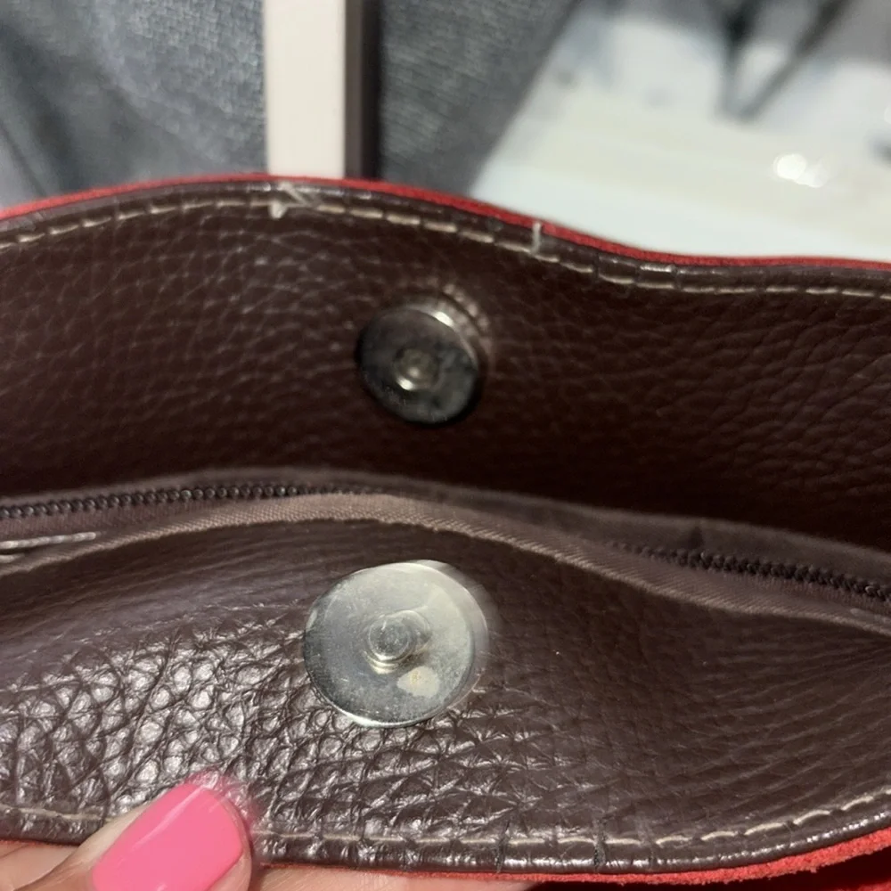 Red and Brown fashon Shoulder Bag - Picture 7 of 13